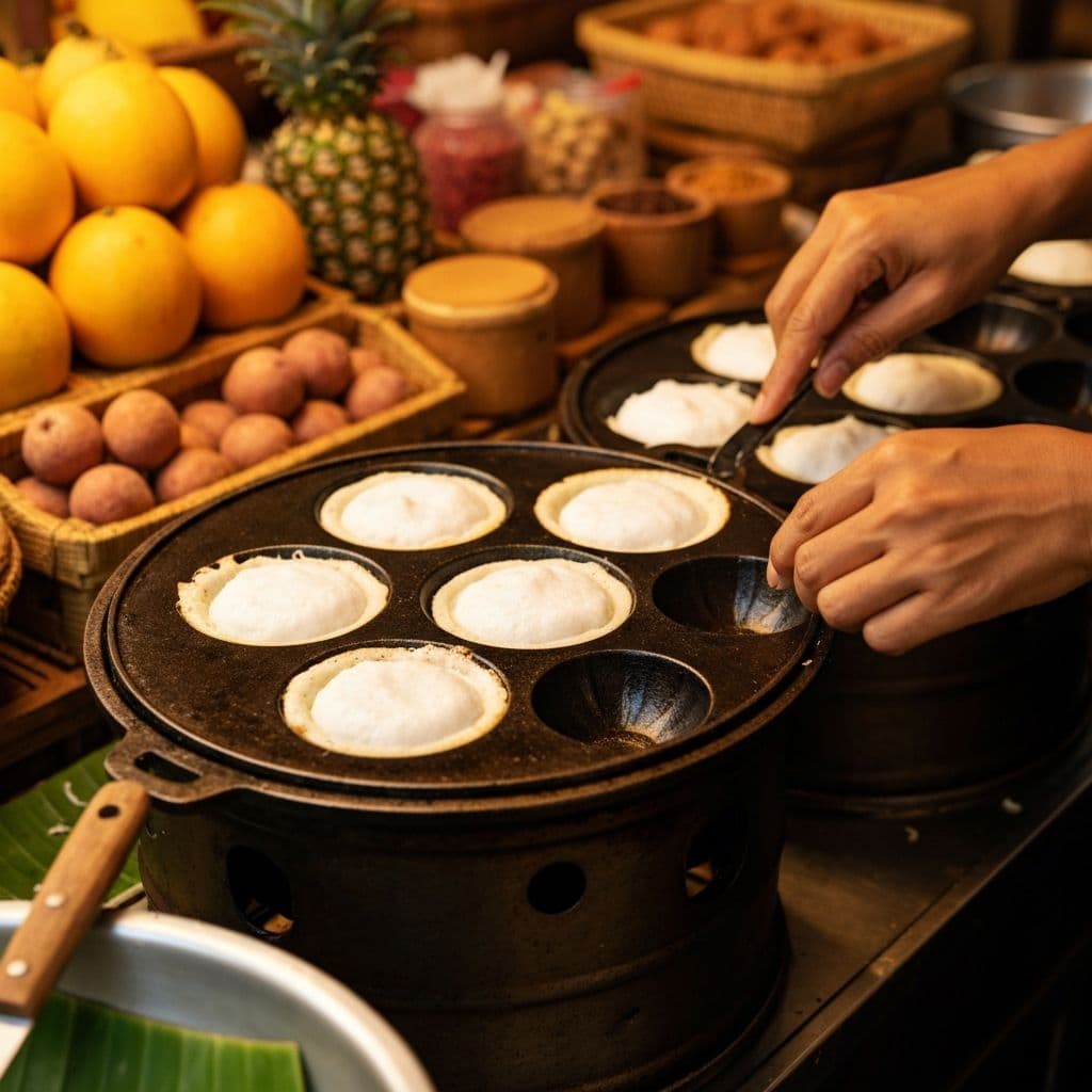 Coconut Pancakes in Thai